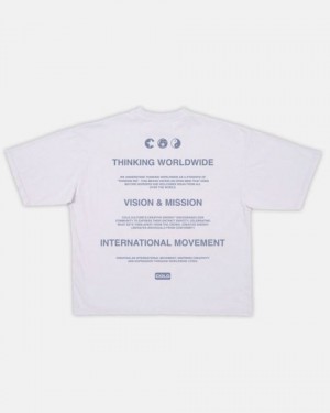 Cold Culture About T Shirt Light Lavender | 86127-YFET