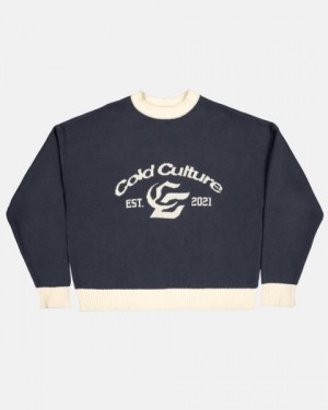 Cold Culture Academy Knitwear Orange | 36172-DKOX
