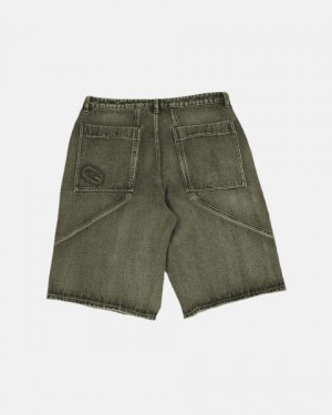 Cold Culture Assembly V2 Shorts Green Blue | 12834-HKJC