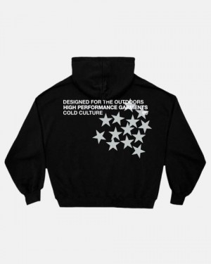 Cold Culture Astro Hoodie Black | 37189-JHDO