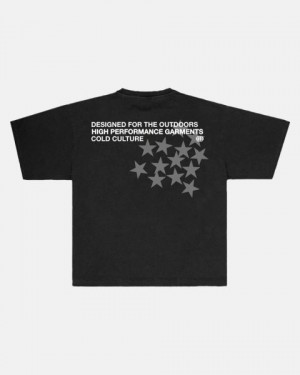 Cold Culture Astro T Shirt Black | 52174-LAMN