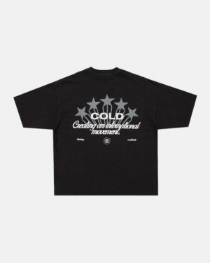 Cold Culture Cinema T Shirt Black | 01326-WORQ