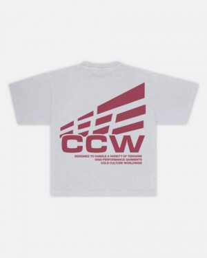 Cold Culture Cliff T Shirt Grey | 58742-NOCW