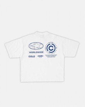 Cold Culture Cold Sponsor T Shirt White | 21876-ARTN