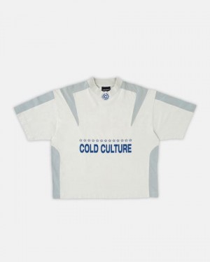 Cold Culture Cold Team T Shirt Grey | 06924-SKRX