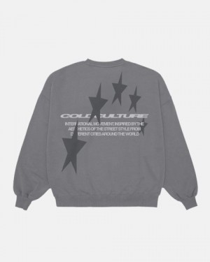 Cold Culture Cosmos Arc Crewneck Sweatshirts Grey | 67438-KLUO
