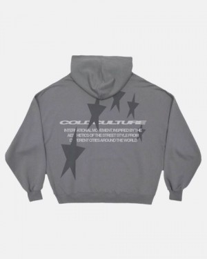 Cold Culture Cosmos Arc Hoodie Grey | 60415-TPSC