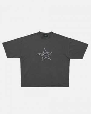 Cold Culture C*star T Shirt Dark Grey | 68750-ZBER