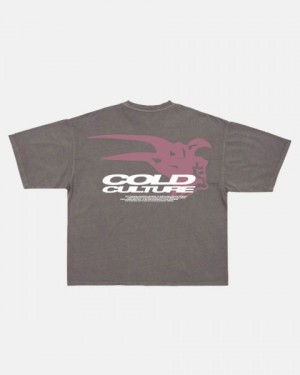 Cold Culture Demon Face T Shirt Black | 69237-FIGL