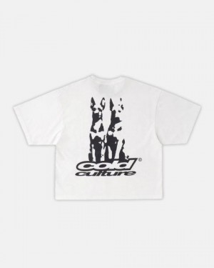 Cold Culture Dogs T Shirt White | 14628-ENJM
