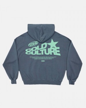 Cold Culture Down To Luck Hoodie Yellow | 60178-DGWF