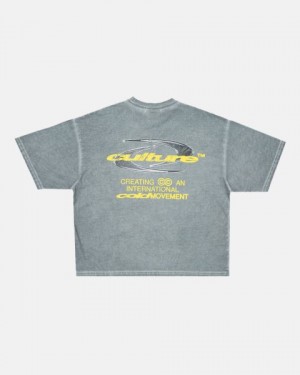 Cold Culture Dynamic T Shirt Blue | 91460-GDPF