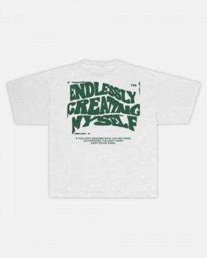 Cold Culture Endlessly T Shirt White | 74201-JFXM
