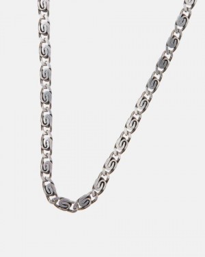 Cold Culture Fez Chain Jewelry Silver Red | 87194-IVTM