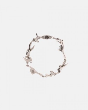 Cold Culture Fins Bracelet Jewelry Silver Brown | 67392-DFPU