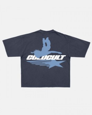 Cold Culture Galactic Glide T Shirt Brown | 92710-AEGC