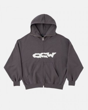 Cold Culture Globetrotter Zip Hoodie Grey | 89734-BWIC