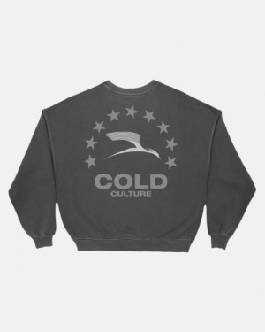 Cold Culture Heights Crewneck Sweatshirts Grey | 51268-VEWR