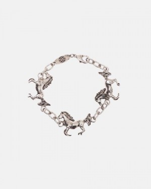 Cold Culture Horse Bracelet Jewelry Silver Yellow | 02845-XAPM