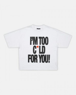 Cold Culture Im Too Cold T Shirt White | 45109-ATOF