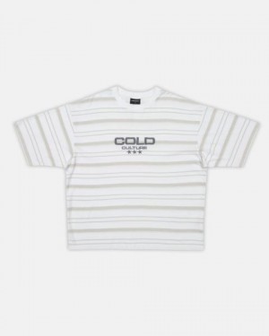 Cold Culture International Stars T Shirt Black | 69874-EASB