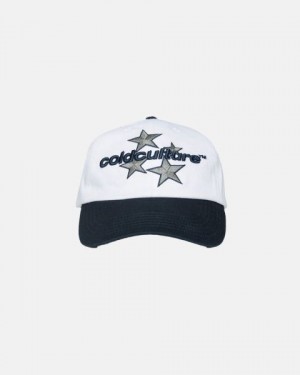 Cold Culture Italic Stars Caps White / Blue | 93821-VMTH