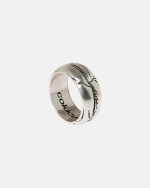 Cold Culture Lava Ring Jewelry Silver Orange | 80654-IZEY