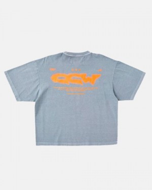 Cold Culture Liquid Halftone T Shirt Grey | 16208-EKVP