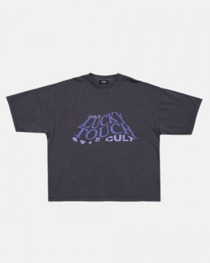 Cold Culture Lucky Touch T Shirt Black | 70236-TEFV