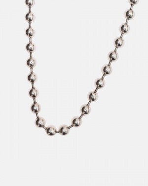 Cold Culture Moonstone Chain Jewelry Silver White | 76108-FLQN