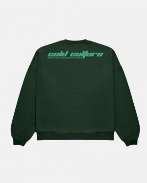 Cold Culture Movement Crewneck Sweatshirts Red | 19670-NMPK
