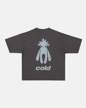 Cold Culture New In Town T Shirt Blue | 87613-AVGH
