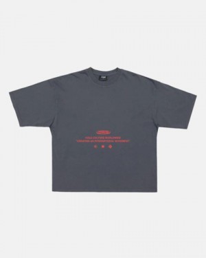 Cold Culture Now If T Shirt Dark Blue | 83019-VXHF