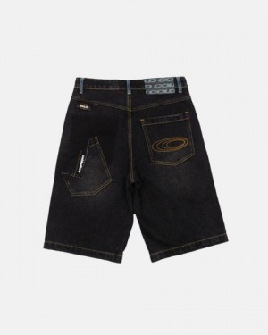 Cold Culture Pocket Ko Shorts Black Blue | 14062-HQTJ