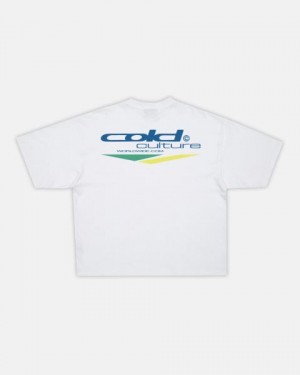 Cold Culture Pointer T Shirt White | 03754-UOAK