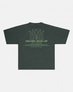 Cold Culture Resilience T Shirt Green | 07863-SOMI
