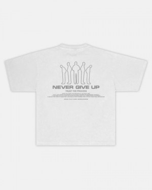Cold Culture Resilience T Shirt Light Grey | 72980-IJDN