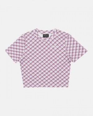 Cold Culture Rhombus Baby T Shirt Pink | 91548-SZHO