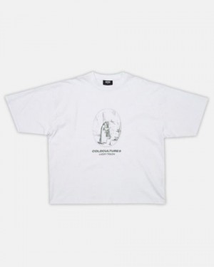 Cold Culture Saint Patrick T Shirt White | 56248-KIMT