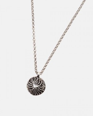 Cold Culture Sea Necklace Jewelry Silver Orange | 42873-NLPZ