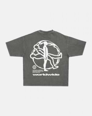 Cold Culture Spinning T Shirt Grey | 06317-UKOI