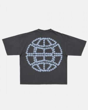 Cold Culture Starry World T Shirt Red | 03271-YWPR
