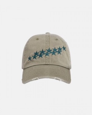 Cold Culture Stars Caps Olive Green | 39076-EYIH