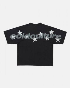 Cold Culture Stellar T Shirt Black | 31597-NSFB