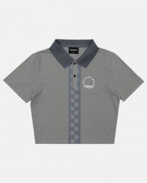 Cold Culture Taxy Baby Jersey T Shirt Grey | 94278-KPIA