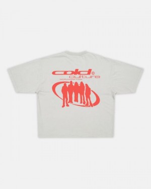 Cold Culture Team T Shirt Grey | 46258-HWOB