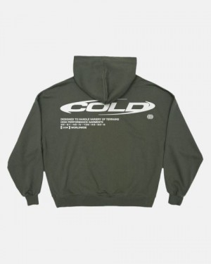 Cold Culture Trails Hoodie Dark Green | 71295-COIX