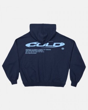 Cold Culture Trails Hoodie Grey Blue | 82439-UADE