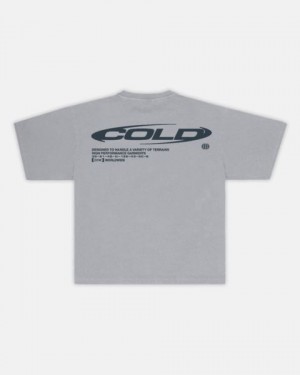 Cold Culture Trails T Shirt Grey | 82793-UWSP