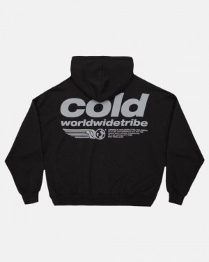 Cold Culture Tribe Hoodie Black | 30579-ECQN